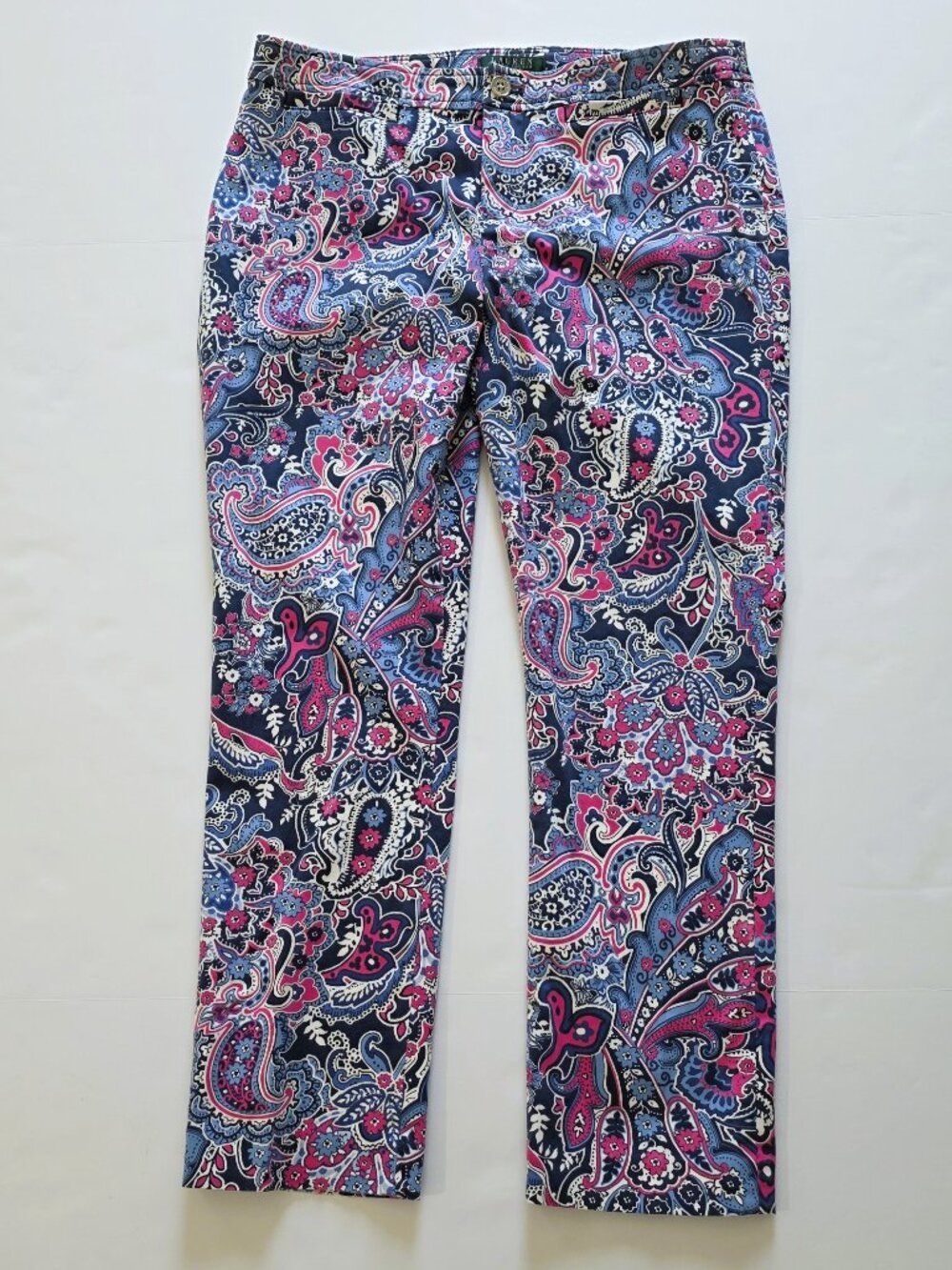 Lauren Ralph Lauren Petite Paisley Crop Pants 10P